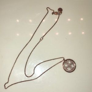 Micheal Kors Rose Gold Pendant Necklace